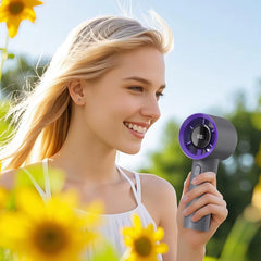 Portable Handheld Mini Fan USB Rechargeable 5 Speed Electric Fan with LED Display Screen for Home Office Outdoor Travel Camping