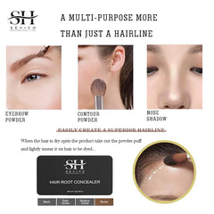 Waterproof Hair Line Powder 8G Edge Control Hair Root Cover up Repair Hair Line Shadow Makeup Unisex Instantly 4 Color