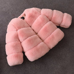 Girls Faux Fur Coat Winter Children Girls Long Sleeve Christmas Jacket Warm Kids Girls Coat Girls Outerwear Clothing