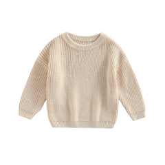 0-9M Autumn New Baby Boys Girls Clothes Baby Sweater Toddler Knit Sweater Newborn Knitwear Long Sleeve Cotton Baby Pullover Tops