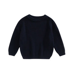 0-9M Autumn New Baby Boys Girls Clothes Baby Sweater Toddler Knit Sweater Newborn Knitwear Long Sleeve Cotton Baby Pullover Tops