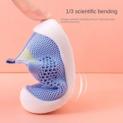 Spring Summer Toddler Shoes Breathable Knitted Kids Sneakers Boys Slip-On Tennis Shoes Girls Soft Non-Slip School Casual Shoes