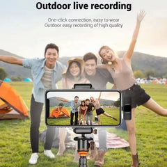 Microphone Wireless Lavalier Microphone for Live Streaming/Youtube/Facebook/Tiktok Live Noise Reduction Mic for Iphone/Android