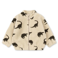 Fashion Baby Girl Boy Cotton Padded Lamb Wool Jacket Infant Toddler Child Cartoon Print Fleece Jacket Winter Baby Clothes 1-7Y
