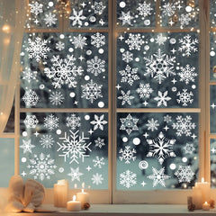 Christmas Window Electrostatic Sticker Cartoon Santa Claus Elk Snowflake Glass Sticker Merry Christmas Decor Happy New Year 2026