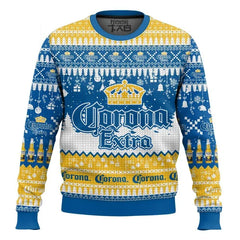 2025 New CORONA EXTRA Christmas Gift Ugly Sweater Hot Selling Merry Christmas Fashion 3D Printed Oversized O-Neck Pullover Shirt