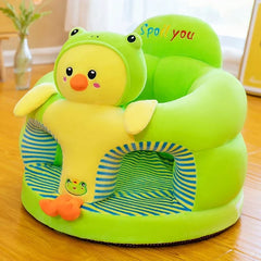 Cute Baby Sofa Support Seat Cover Plush Chair Learningto Sit Feeding Chair Comfortable Toddler Nest Puff Washable without Filler