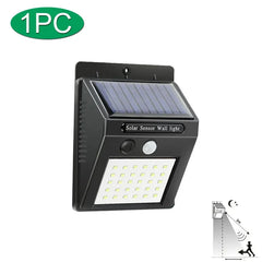 30 LED Solar Light PIR Motion Sensor Wall Light Outdoor Solar Lamp Waterproof Solar Powered Sunlight Street Lamp Garden Decor