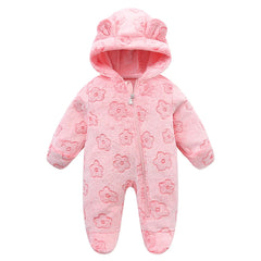 Soft Newborn Baby Clothes Flannel Autumn Winter Baby Boys Girls Jumpsuit Cartoon Newborn Bodysuit Warm Rompers for Babies 0-12M