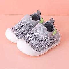 Spring Summer Toddler Shoes Breathable Knitted Kids Sneakers Boys Slip-On Tennis Shoes Girls Soft Non-Slip School Casual Shoes