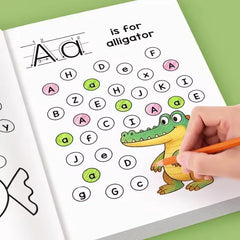 26 Alphabet Practicing Uppercase and Lowercase Letters English Coloring Book Pen Control Training Handwriting Practice Book