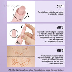 Liquid Air Cushion Freckle Stamp Pen Five-Point Head Freckle Natural Simulation Fake Dot Spot Pen Waterproof Lasting Makeup