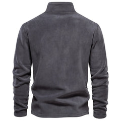 Brand Quality Thicken Warm Fleece Jacket for Men Zipper Neck Pullover Men'S Sweatshirt Soft Shell Mens Jacket