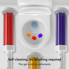 Toilet Cleaner Gel Remove Odors Leave Flower Aromatic Toilet Gel No Traces Comfortable Smell for Household Cleaning Products