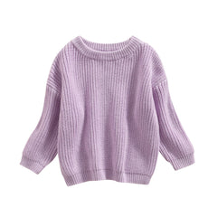 0-9M Autumn New Baby Boys Girls Clothes Baby Sweater Toddler Knit Sweater Newborn Knitwear Long Sleeve Cotton Baby Pullover Tops