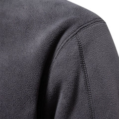 Brand Quality Thicken Warm Fleece Jacket for Men Zipper Neck Pullover Men'S Sweatshirt Soft Shell Mens Jacket