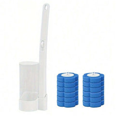 Toilet Brush Disposable Replacement Head Cleaning Kit Toilet Bowl with Refills Long Handle Bathroom Cleaning Tool with Holder