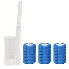 Toilet Brush Disposable Replacement Head Cleaning Kit Toilet Bowl with Refills Long Handle Bathroom Cleaning Tool with Holder