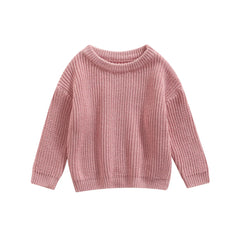 0-9M Autumn New Baby Boys Girls Clothes Baby Sweater Toddler Knit Sweater Newborn Knitwear Long Sleeve Cotton Baby Pullover Tops