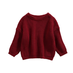 0-9M Autumn New Baby Boys Girls Clothes Baby Sweater Toddler Knit Sweater Newborn Knitwear Long Sleeve Cotton Baby Pullover Tops