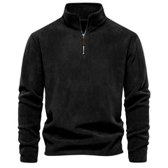 Brand Quality Thicken Warm Fleece Jacket for Men Zipper Neck Pullover Men'S Sweatshirt Soft Shell Mens Jacket