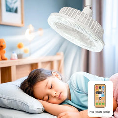 Smart Remote Control Ceiling Fan with LED Lighting Ceiling Fan with Lights Remote Control E27 Converter Base for Living Room