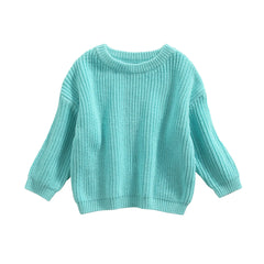 0-9M Autumn New Baby Boys Girls Clothes Baby Sweater Toddler Knit Sweater Newborn Knitwear Long Sleeve Cotton Baby Pullover Tops