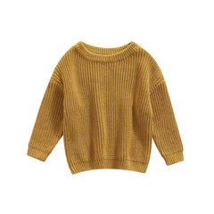 0-9M Autumn New Baby Boys Girls Clothes Baby Sweater Toddler Knit Sweater Newborn Knitwear Long Sleeve Cotton Baby Pullover Tops