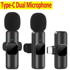 Microphone Wireless Lavalier Microphone for Live Streaming/Youtube/Facebook/Tiktok Live Noise Reduction Mic for Iphone/Android