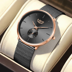 Women'S Watch 2026 NEW Elegant Simple Fashion Waterproof Clock Ladies Luxury Mesh Strap Quartz Wristwatch Watch for Women