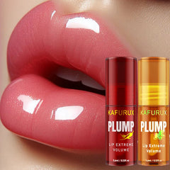 2PC Lip Plump Long Lasting Lip Oil Moisturizing Lip Gloss Serum Instant Volumising Essence Oil Repair Lip Fine Lines Increase El