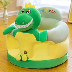 Cute Baby Sofa Support Seat Cover Plush Chair Learningto Sit Feeding Chair Comfortable Toddler Nest Puff Washable without Filler