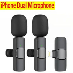 Microphone Wireless Lavalier Microphone for Live Streaming/Youtube/Facebook/Tiktok Live Noise Reduction Mic for Iphone/Android