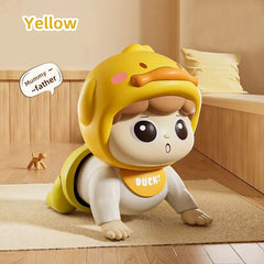 Music Crawling Doll Baby Toy, 0-1 Year Old, Learning Crawling Guidance and Head-Lifting Training Soothing Toy, Children'S Day Gi