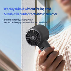 Portable Handheld Mini Fan USB Rechargeable 5 Speed Electric Fan with LED Display Screen for Home Office Outdoor Travel Camping