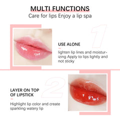Hydrating Lip Glow Oil Long Lasting Plumping Lip Gloss 